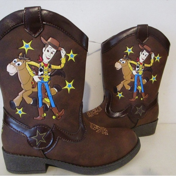 Disney Toy Story Brown Boots boys size 5 New - Picture 1 of 6